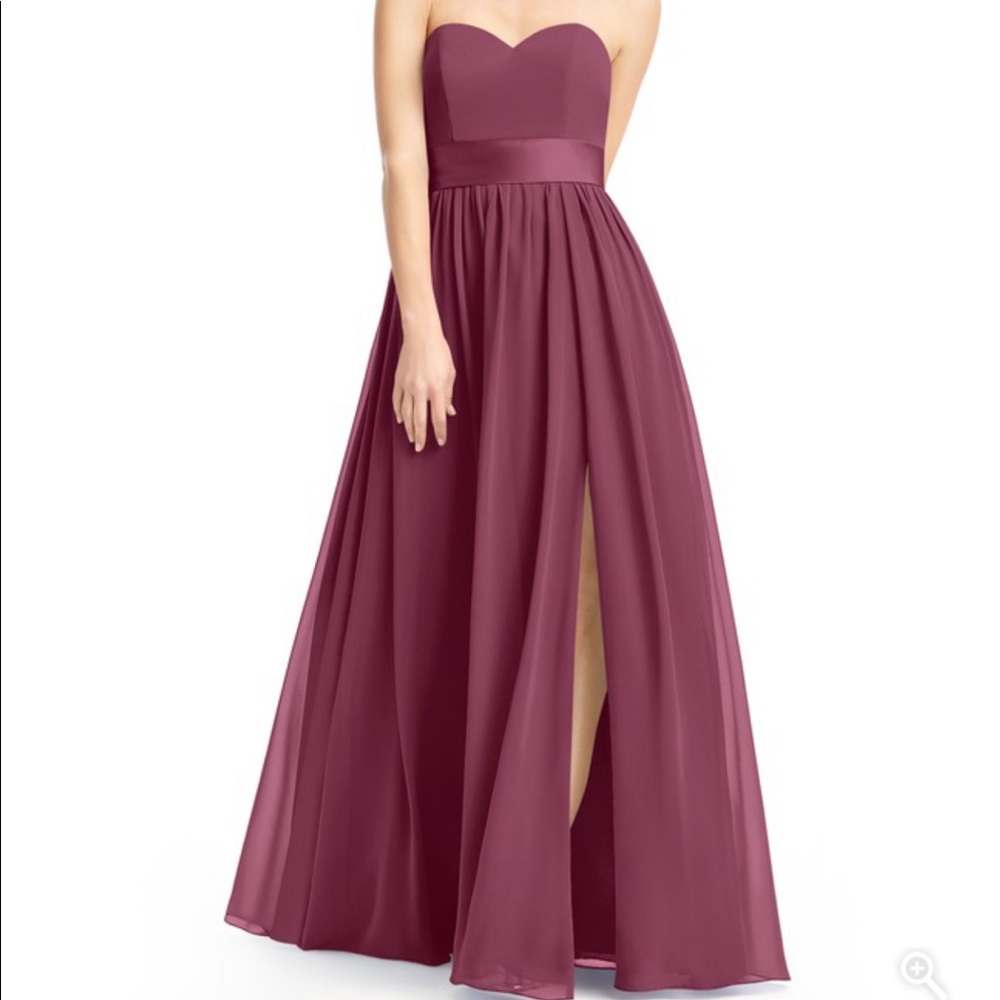 Azazie Fiona Dress, Mulberry color
